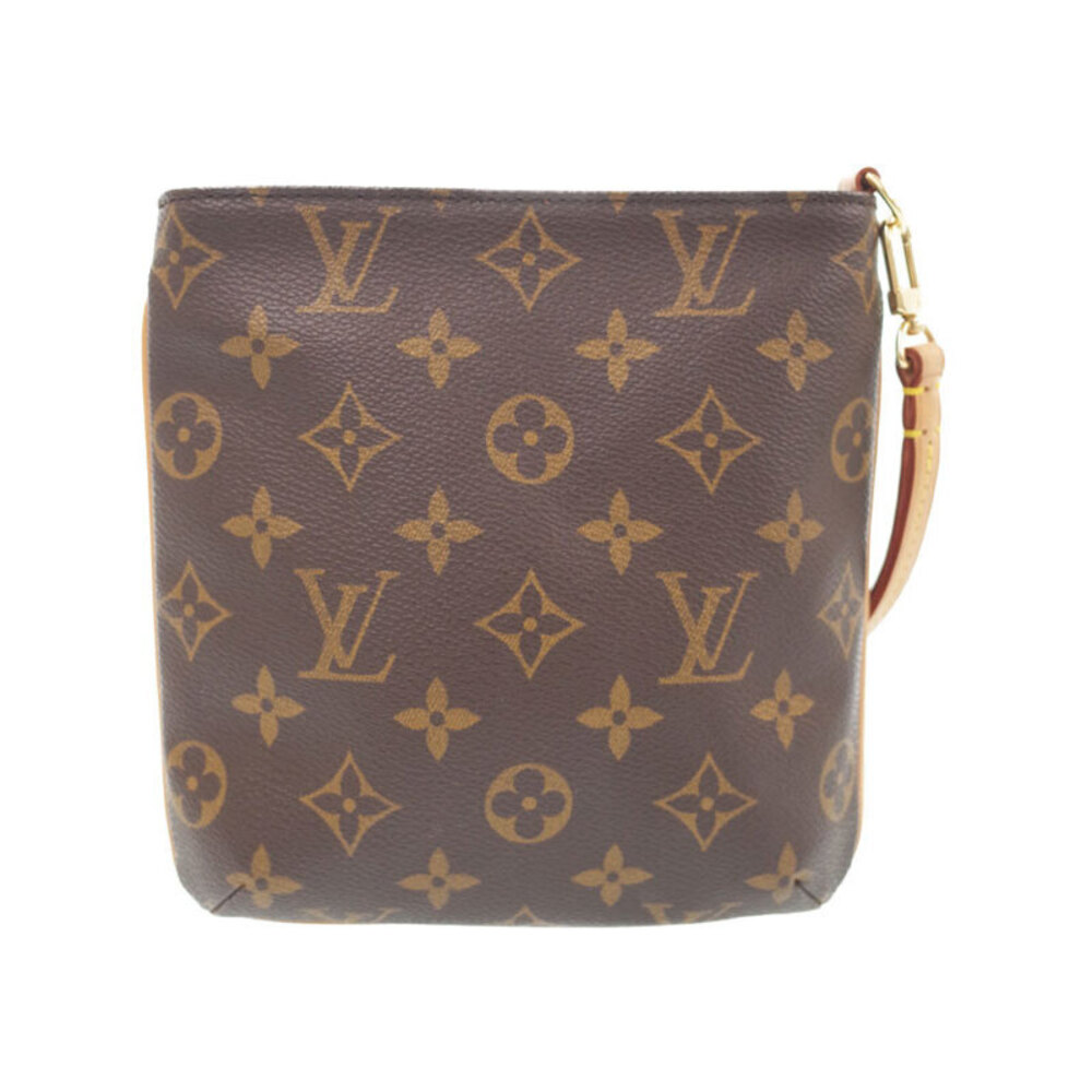 Louis Vuitton Shoulder Partition Leather Brown Monogram Bag